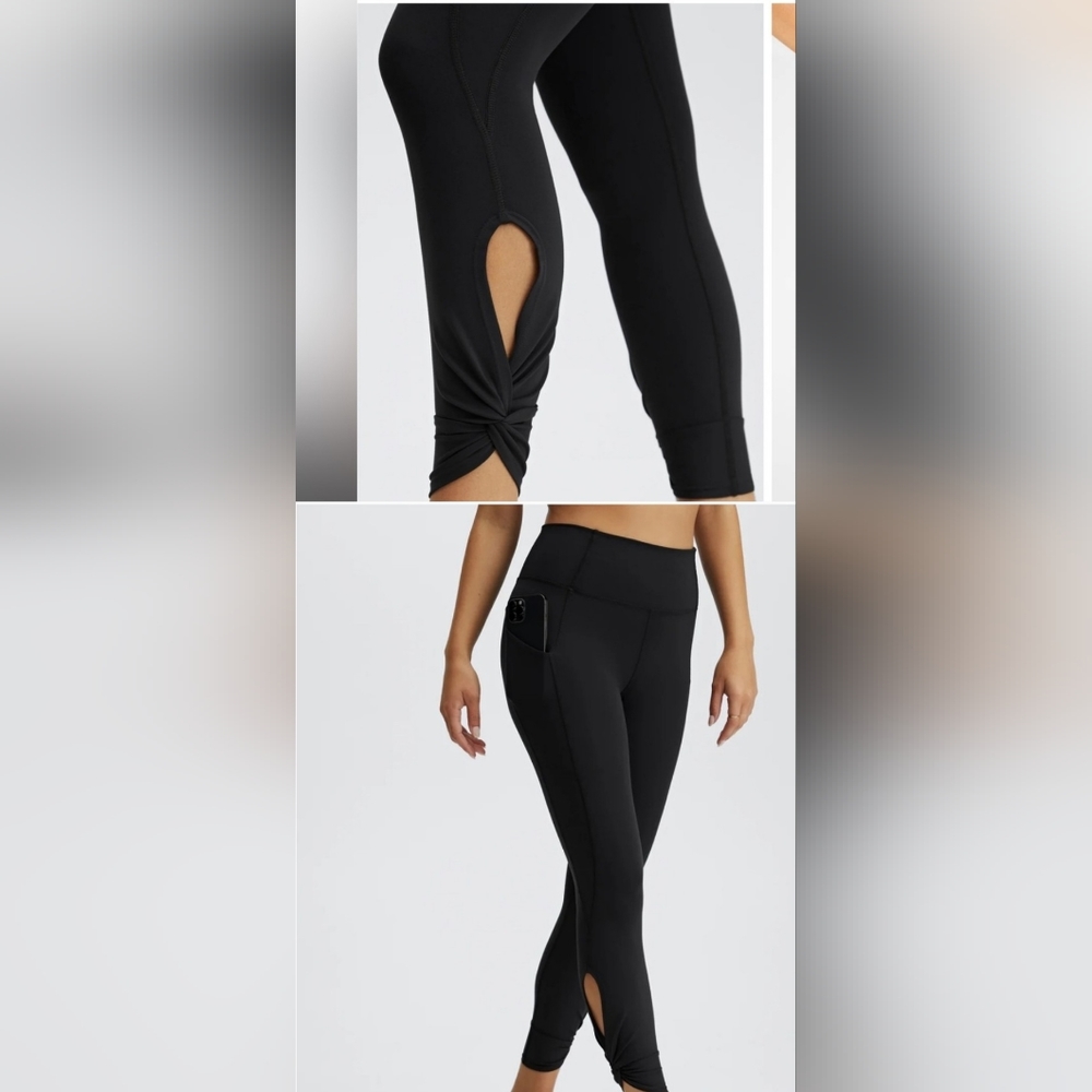 Fabletics Oasis PureLuxe High-waist 7/8 Twist Leggings Women's Medium